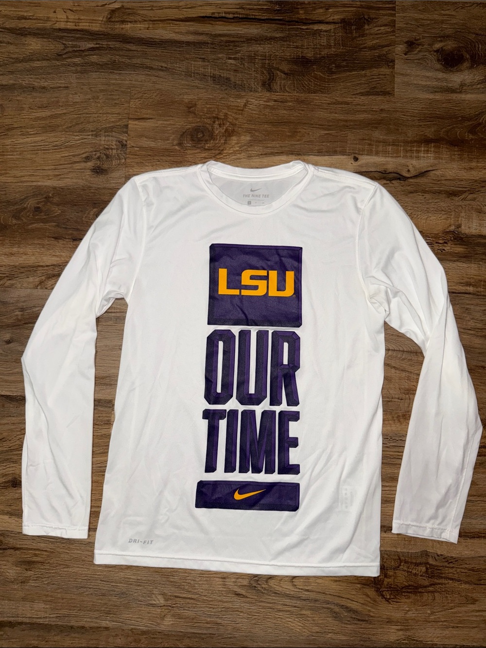Nike LSU Long Sleeve Dri-Fit Tee